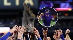 El trofeo de la Serie Mundial y Will Smith.