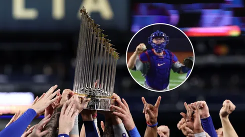 El trofeo de la Serie Mundial y Will Smith.