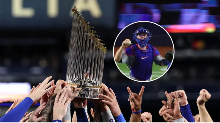 El trofeo de la Serie Mundial y Will Smith.