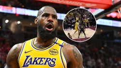 LeBron y Bronny James en Lakers vs. Cavaliers.