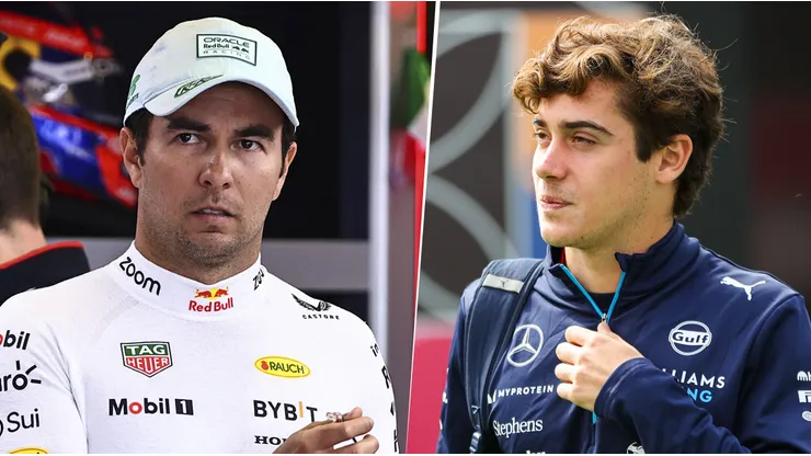 Sergio Pérez y Franco Colapinto, dos de los pilotos destacados de la Fórmula 1. (Imago)