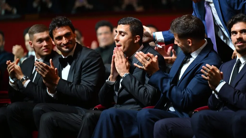 El momento en que Rodri conoció que era el ganador [Foto: Ballon D’Or]