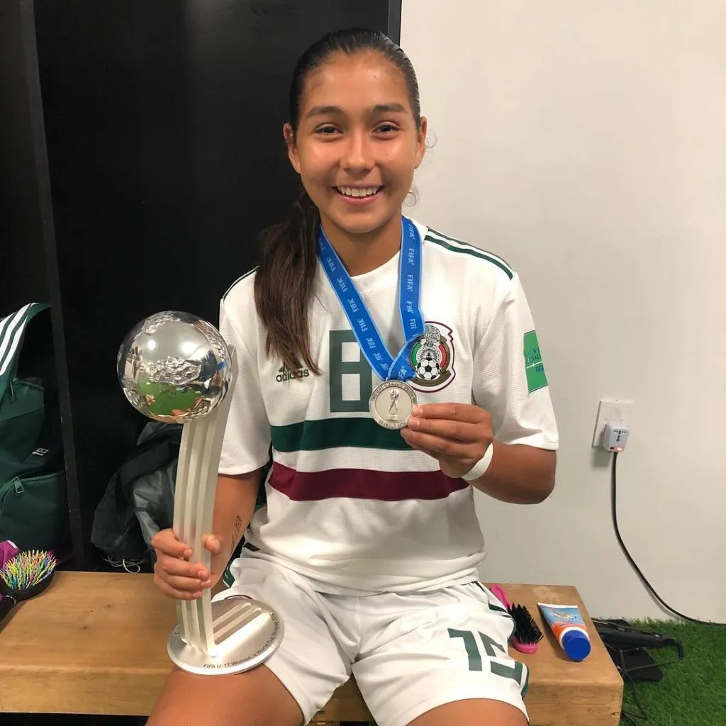 Subcampeona Mundial y Balón de Plata Sub 17. Foto IG.