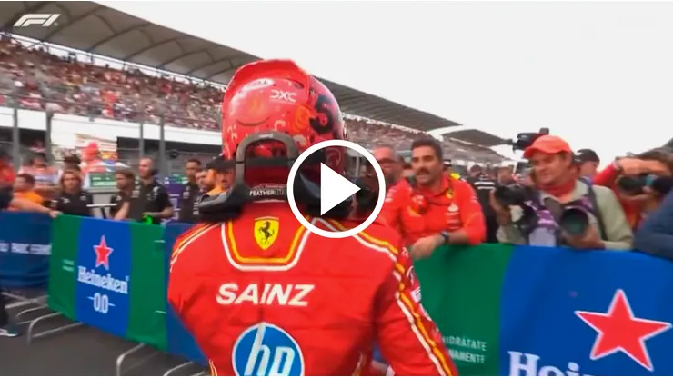 Ferrari ninguneó a Carlos Sainz tras conseguir la pole en el GP de México