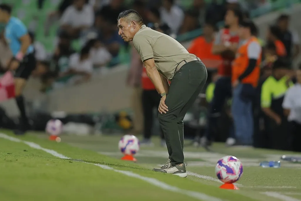 Nacho Ambriz habló tras el empate de Santos Laguna ante Mazatlán. (Getty Images)