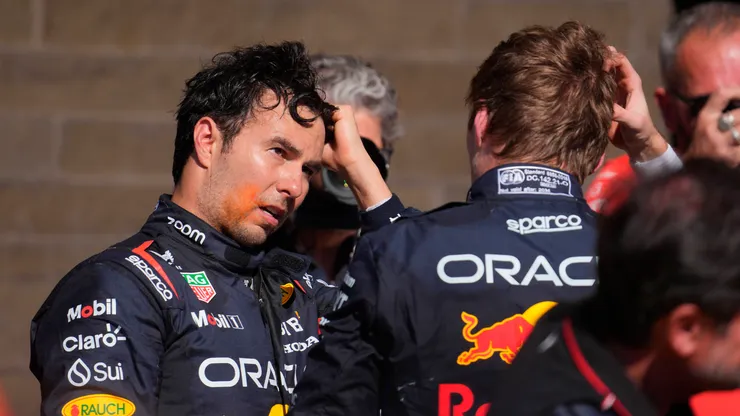Checo Pérez y Max Verstappen tras el GP de Austin