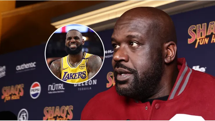LeBron James y Shaquille O'Neal.