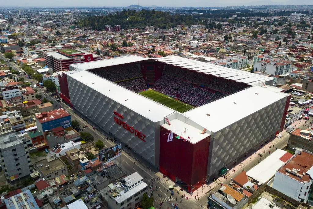 Vista aérea del Nemesio Diez y las inmediaciones de Toluca de Lerdo (Getty Images)