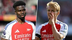 Saka y Odegaard son bajas en Arsenal.