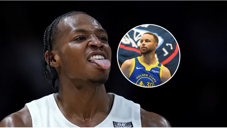 Quincy Olivari y Stephen Curry.