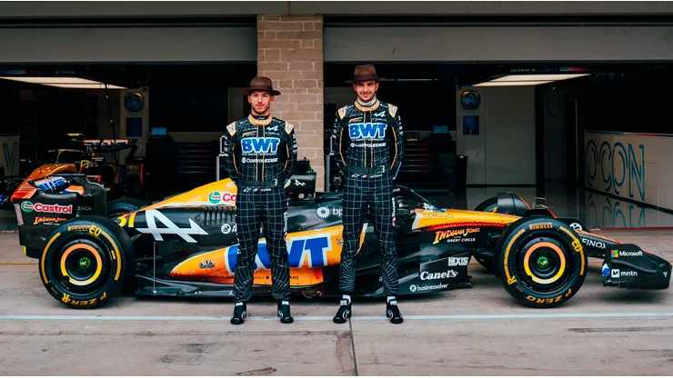 Alpine cambió el rosa por el naranja para el GP de Estados Unidos 2024