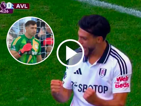 El golazo de Raúl Jiménez contra el Aston Villa del Dibu Martínez