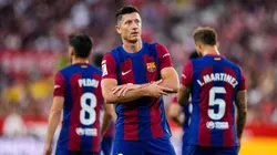 Robert Lewandowski anotó en la victoria de Barcelona por 2-1 en el último partido ante Sevilla en la temporada pasada.
