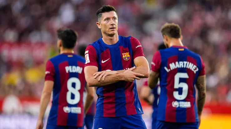 Robert Lewandowski anotó en la victoria de Barcelona por 2-1 en el último partido ante Sevilla en la temporada pasada.