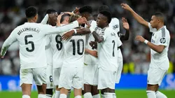 Los jugadores de Real Madrid festejan su triunfo ante Villarreal.