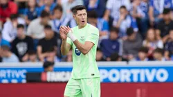 Robert Lewandowski viene de anotarle tres goles al Alavés.