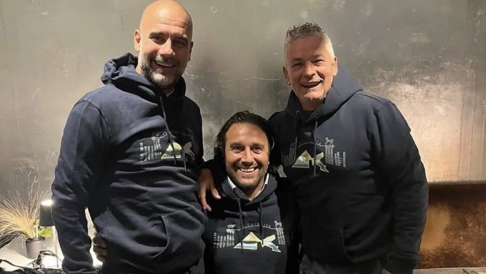 La foto que compartió Luca Toni del encuentro.