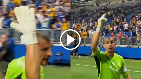 Guzmán le hizo gestos a los fanáticos de Monterrey.