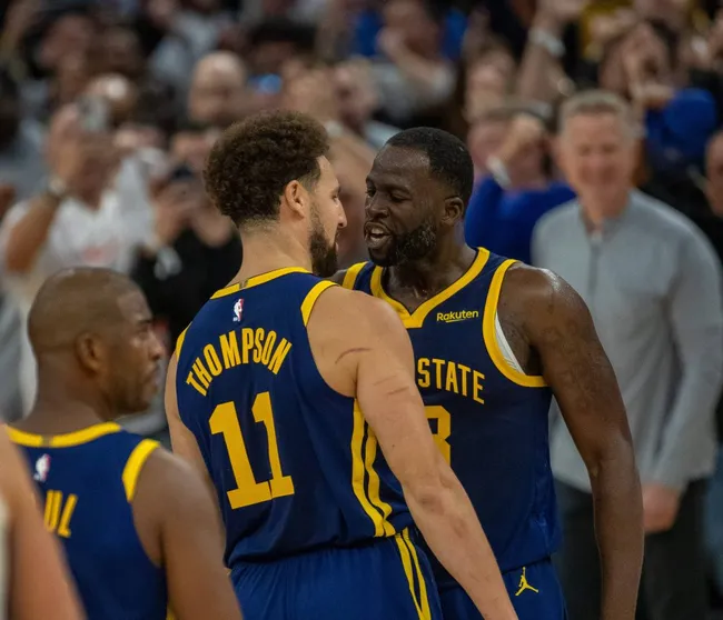 Klay Thompson y Draymond Green en Golden State (IMAGO)