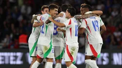 La alegría de los jugadores de Italia.