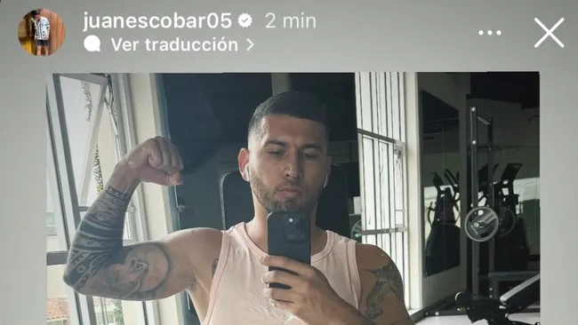 La foto que posteó Juan Escobar en su cuenta de Instagram.