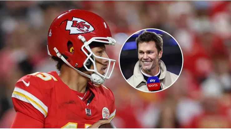 Patrick Mahomes y Tom Brady.