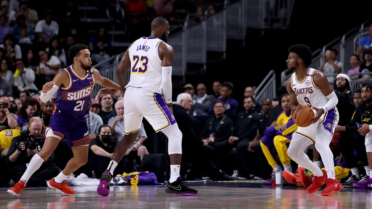 LeBron James y Bronny jugaron juntos por primera vez