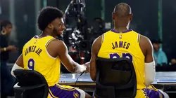 Bronny James y LeBron James son compañeros en Los Angeles Lakers