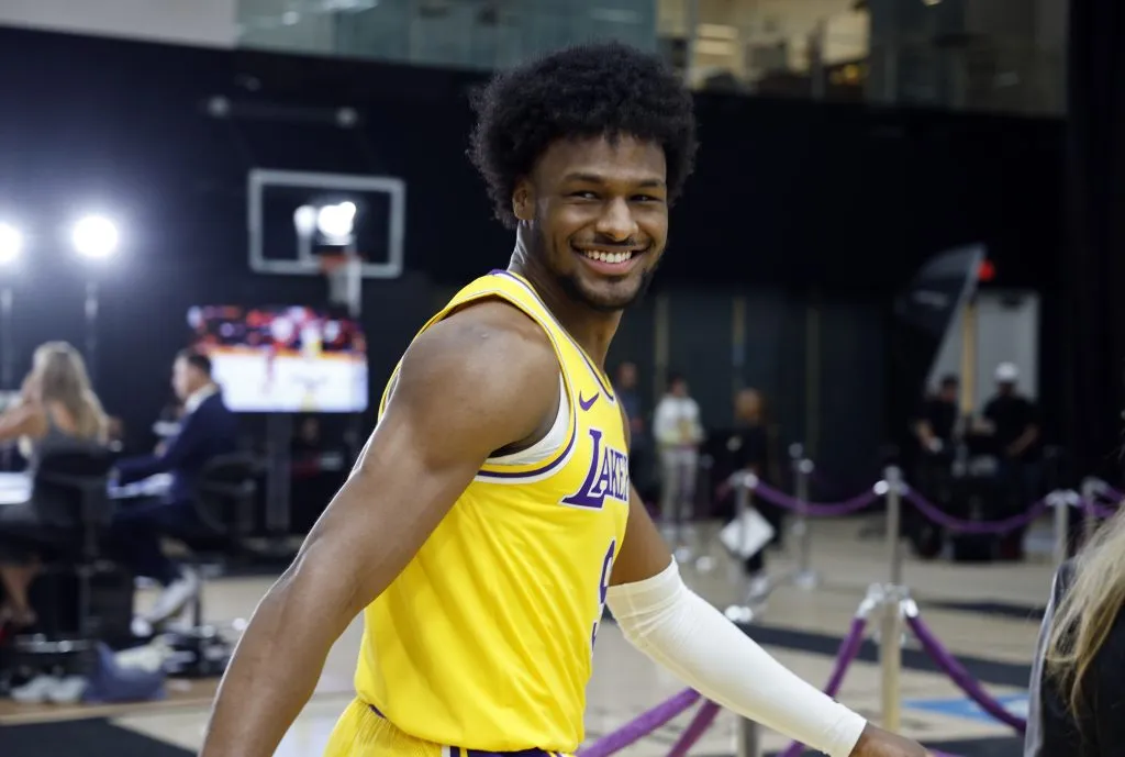 Bronny James Jr. en el Media Day (IMAGO)