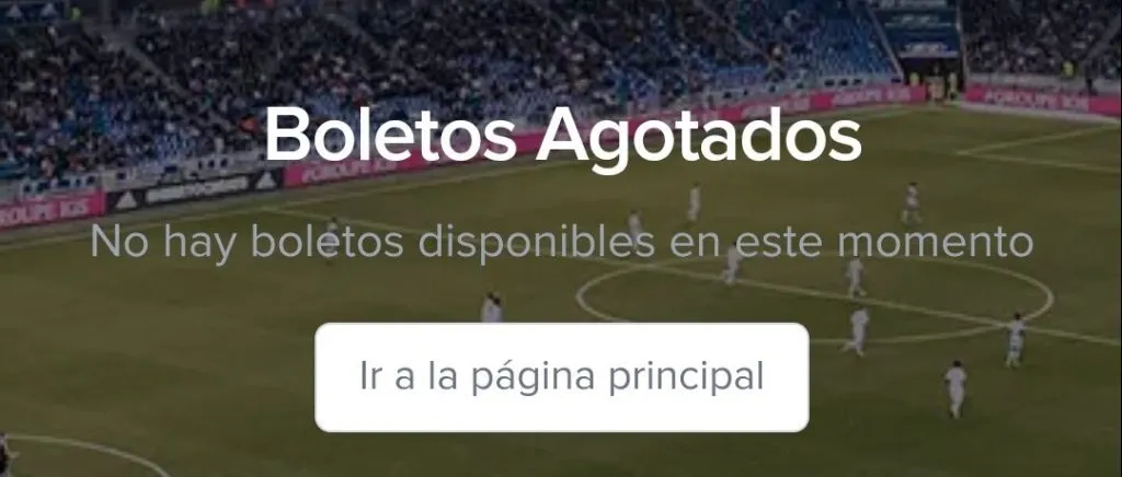 Entradas totalmente vendidas para el juego de vuelta.