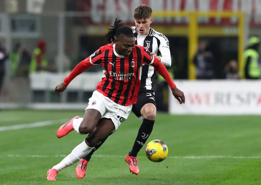 Rafael Leao disputó todos los minutos del reciente encuentro entre AC Milan y Juventus por la Serie A. (Getty Images)