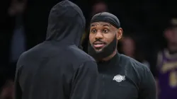 LeBron James (der.), estrella de la NBA.