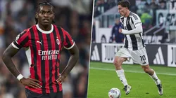 Milan y Juventus se enfrentan por la Serie A