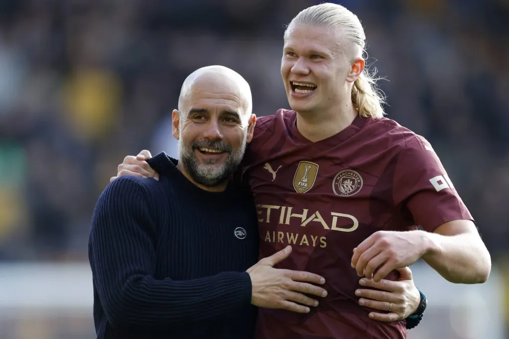 Haaland ganó seis títulos en el Manchester City bajo la tutela de Guardiola. (Imago)