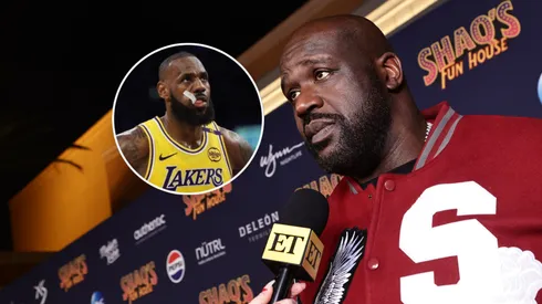 LeBron James y Shaquille O'Neal.
