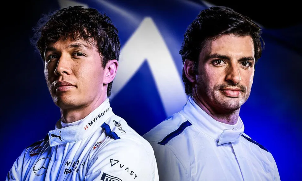 La dupla de Williams para 2025 estará conformada por Alex Albon y Carlos Sainz (Foto: @WilliamsRacing)