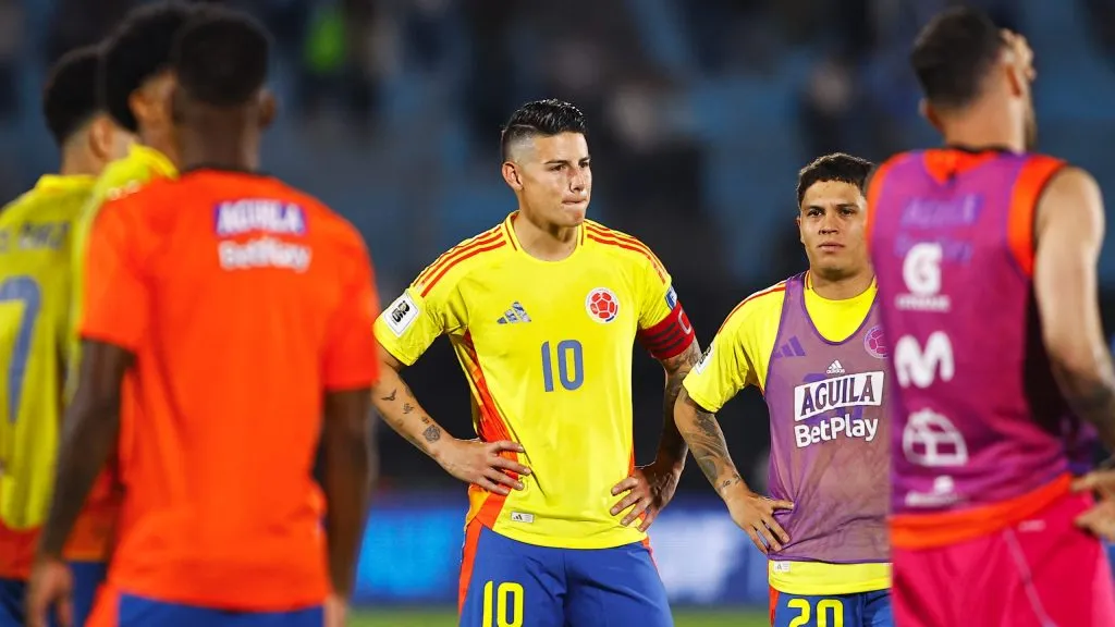 La frustración de los colombianos tras caer ante Uruguay [Foto: Getty]