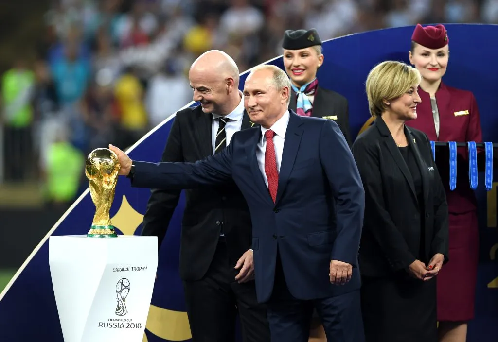 La relación entre Gianni Infantino y Vladimir Putin se terminó después de Rusia 2018 (Getty Images)