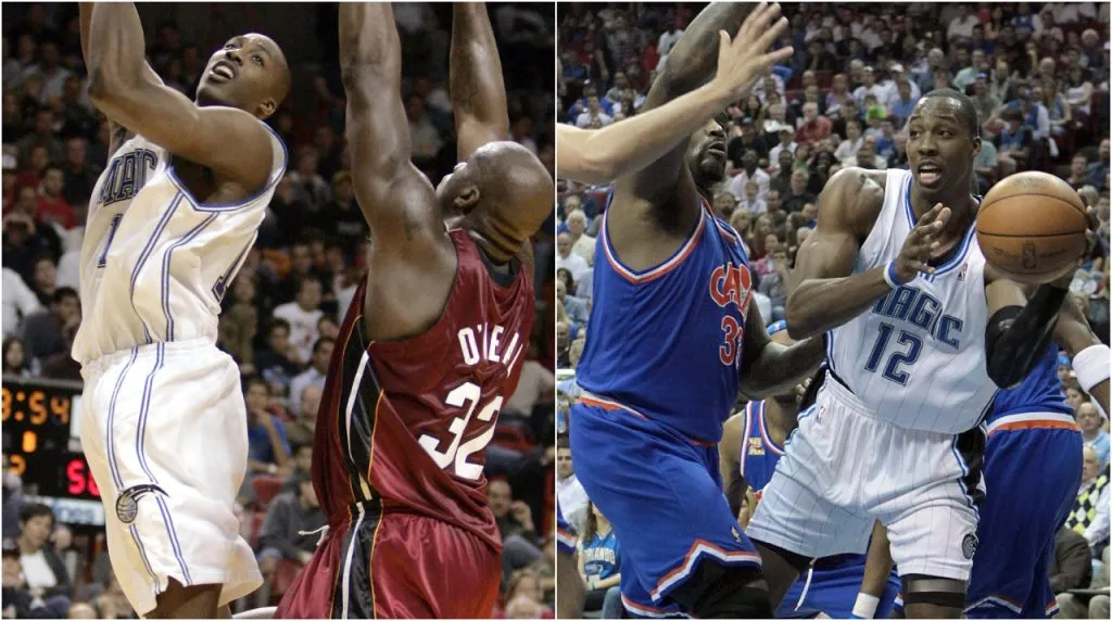 Dwight Howard y Shaquille O’Neal. (Foto: Getty Images)