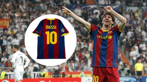 Se subastó la playera del doblete de Messi al Real Madrid por Champions League
