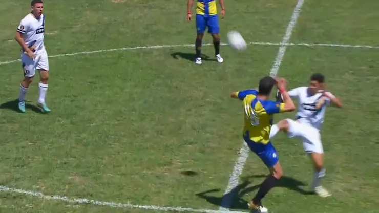José María Basanta y una dura entrada en la Copa Potrero