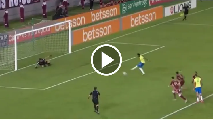Vinicius Jr erró un penal en el partido entre Brasil y Venezuela