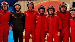 Eden Hazard y Kylian Mbappé coincidieron en los karts de Carlos Sainz