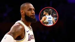 LeBron James, Stephen Curry y Draymond Green.