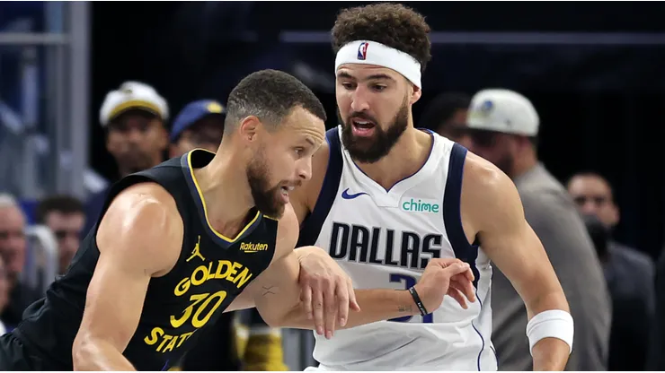 Stephen Curry y Klay Thompson.
