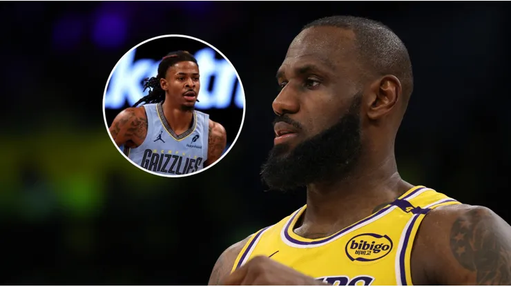 Ja Morant y LeBron James.