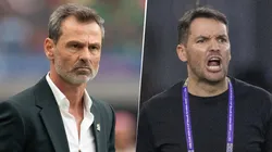 Diego Cocca y Nicolás Larcamón, dos de los candidatos a ser el entrenador del Necaxa. (Imago)