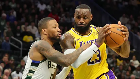 Damian Lillard y LeBron James.