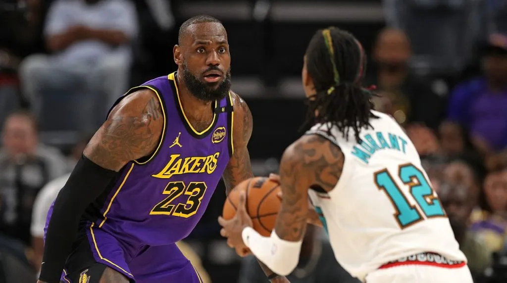 LeBron James y Ja Morant. (Foto: Getty Images)