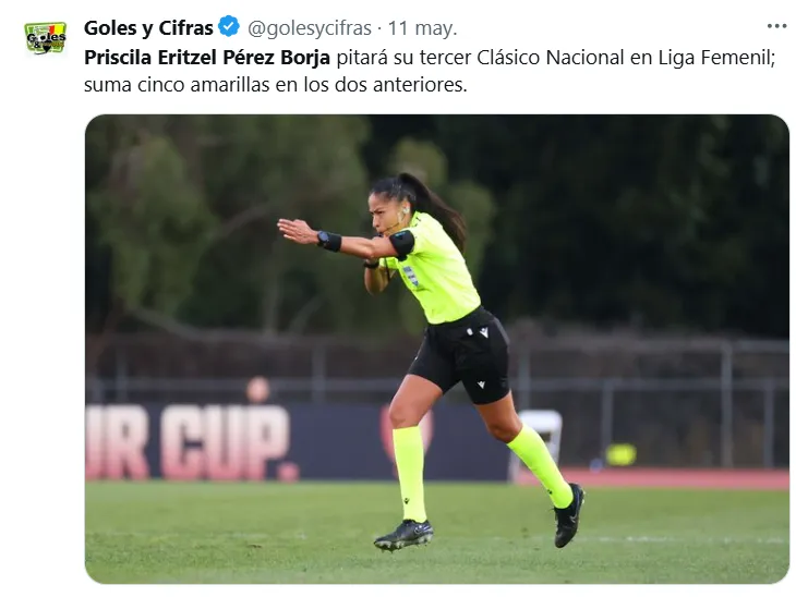 El arbitraje femenino, poco a poco se vuelve protagonista en el futbol mexicano.Imagen: X